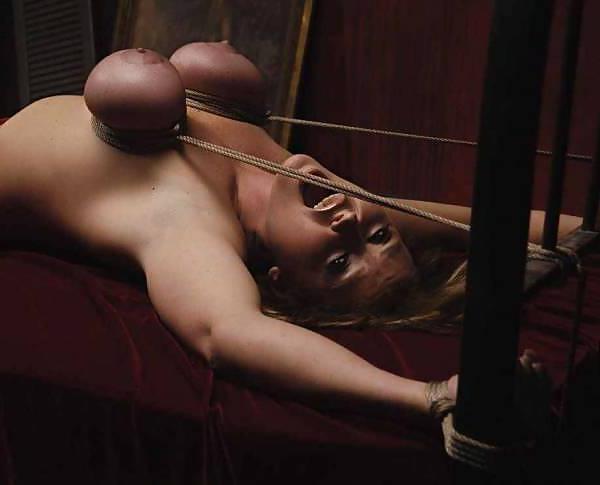 22P Tits in bondage