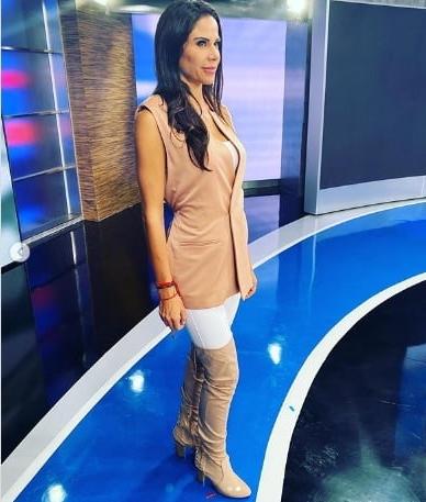 9P Female Celebrity Boots &amp; Leather - Paola Rojas