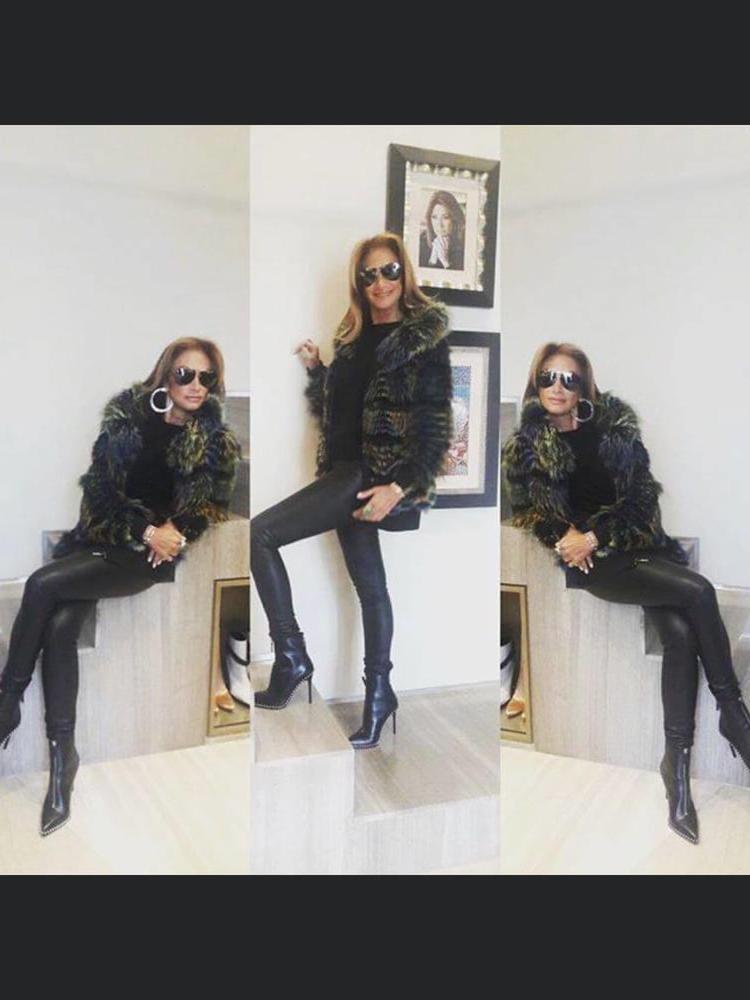 25P Female Celebrity Boots &amp; Leather - Adela Micha