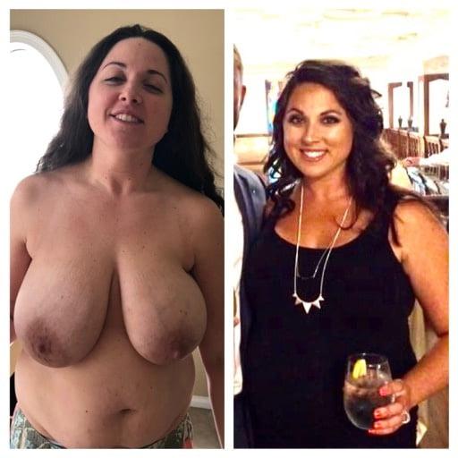 10P Clothed and Nude Huge tit sexy wife