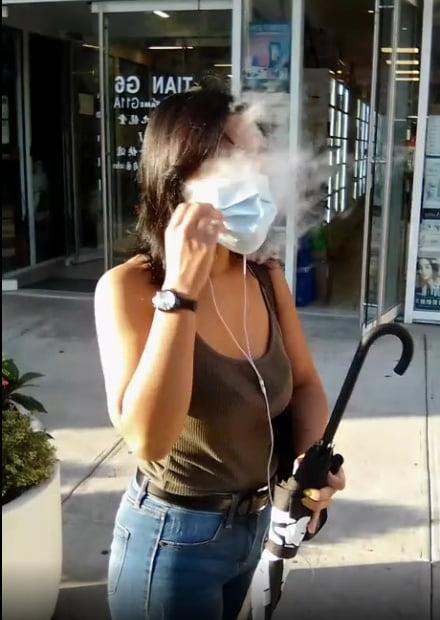 22P Tight Asian Vaping in Mask