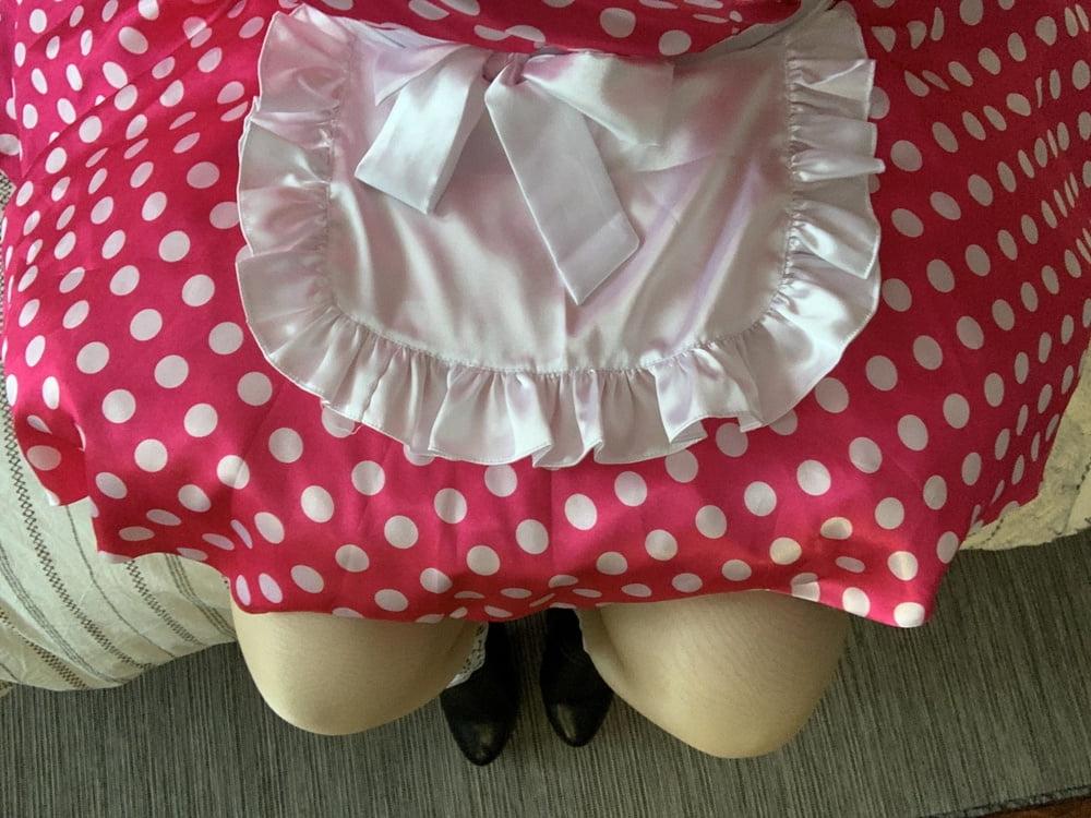 6P Pink Polka-dot  Maid