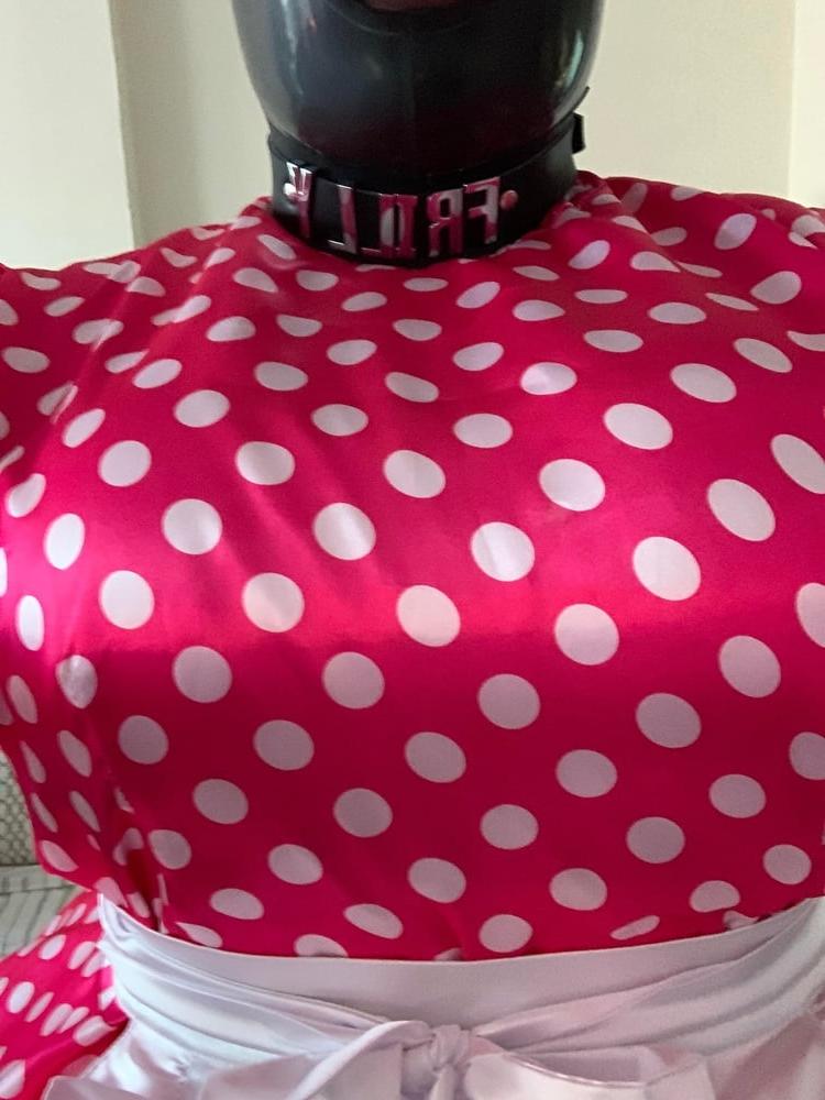 6P Pink Polka-dot  Maid