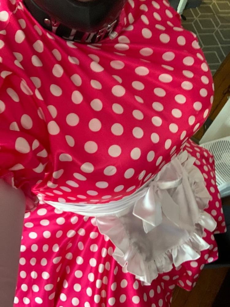 6P Pink Polka-dot  Maid
