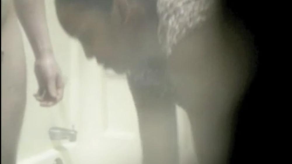 21P Sheena, ebony maid Helps shower