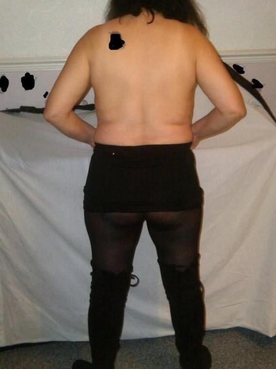 9P black skirt and boots