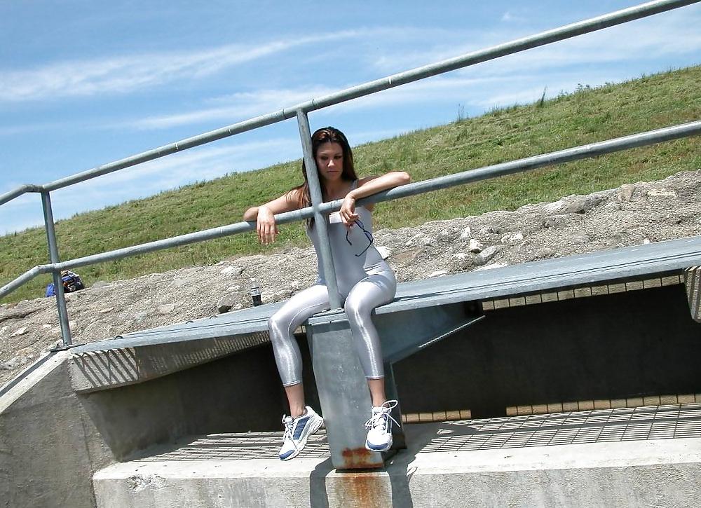 23P Spandex Silver Catsuit Part 2