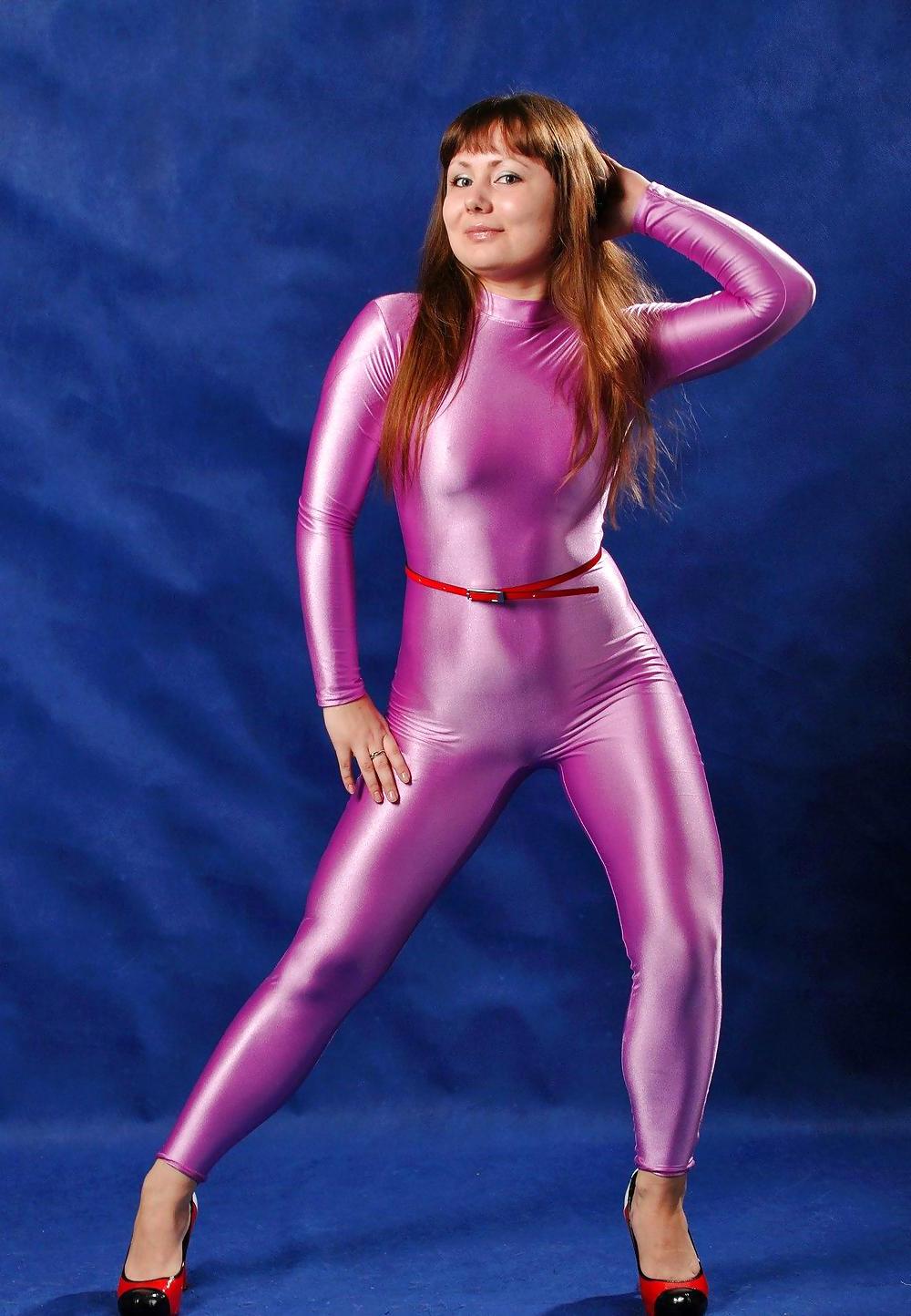 25P Pink catsuit