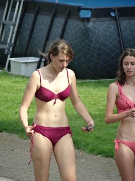 24P Candid teens in garden