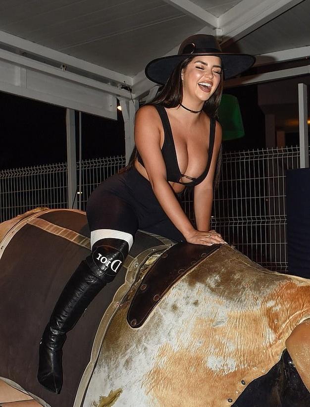 15P Female Celebrity Boots &amp; Leather - Demi Rose