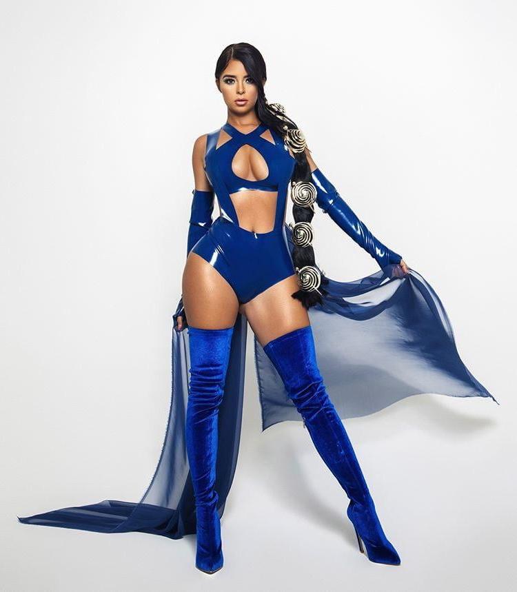 15P Female Celebrity Boots &amp; Leather - Demi Rose