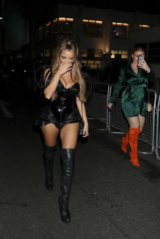 15P Female Celebrity Boots &amp; Leather - Demi Rose