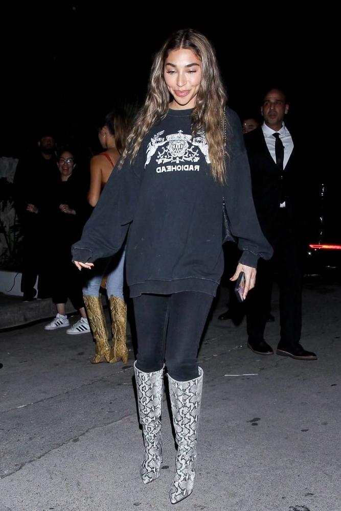 25P Female Celebrity Boots &amp; Leather - Chantel Jeffries