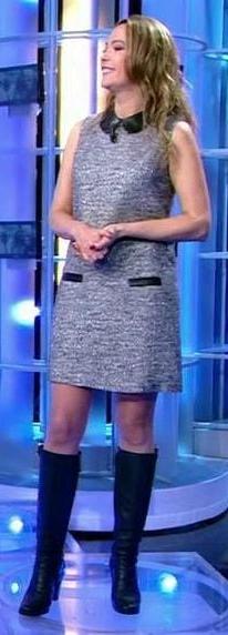12P Host TV in leather boots