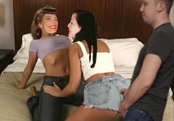 25P Wife Faked Getting Tag Teamed While Held Girl She Dont Like