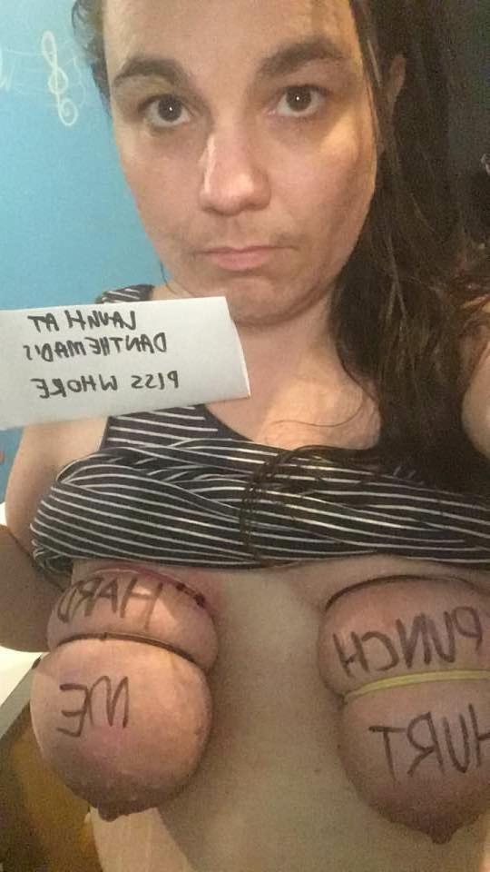 19P Wonky-uddered slave humiliated
