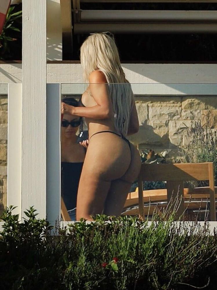 13P Kim Kardashian Big Ass Thong Bikini