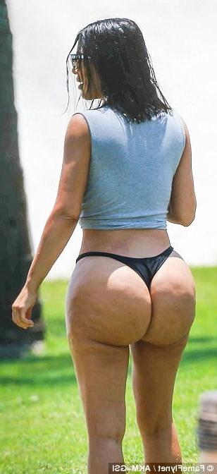 13P Kim Kardashian Big Ass Thong Bikini