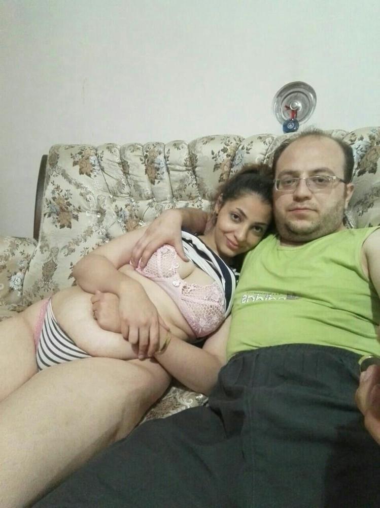 19P Cute Arab Wife with Bald Husband