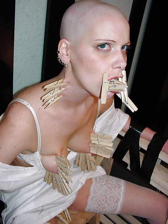 25P Humiliated Shaved Bald Headed Girls