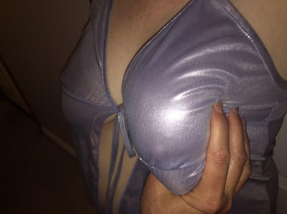 25P Wife Shiny Black &amp; Silver Bondage