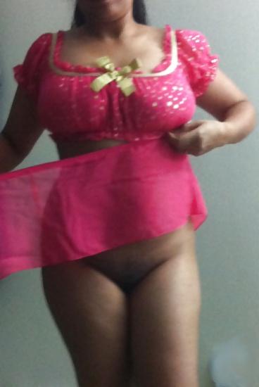 8P Indian chick striptease in pink