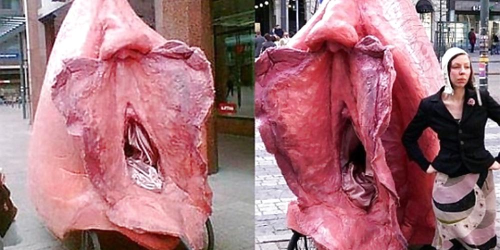 11P Giant Vulva Bicycle Taxi Is Freudian Wet Dream
