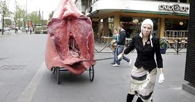 11P Giant Vulva Bicycle Taxi Is Freudian Wet Dream