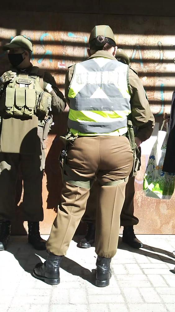7P Chilean Policewoman Big Ass - Paca Culona