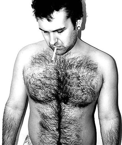 25P Hairy Smoking Men