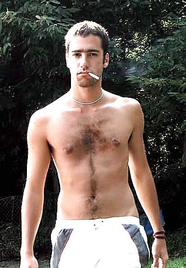 25P Hairy Smoking Men