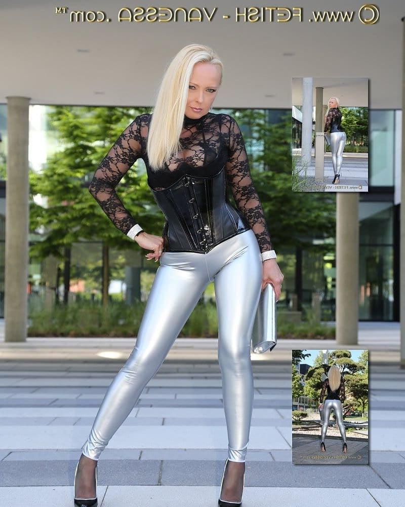 25P Hot german anal slut in leather sexy outfits and high heels
