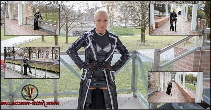 25P Hot german anal slut in leather sexy outfits and high heels