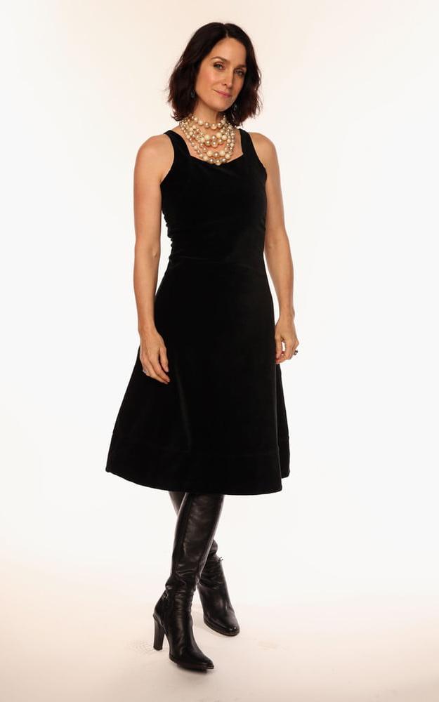 7P Female Celebrity Boots &amp; Leather - Carrie-Anne Moss