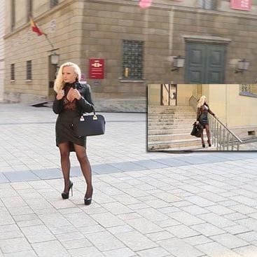 25P Hot german anal slut in leather sexy outfits and high heels