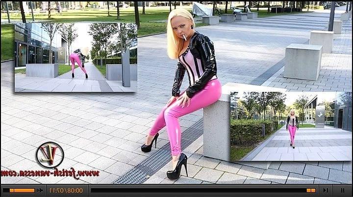 25P Hot german anal slut in leather sexy outfits and high heels