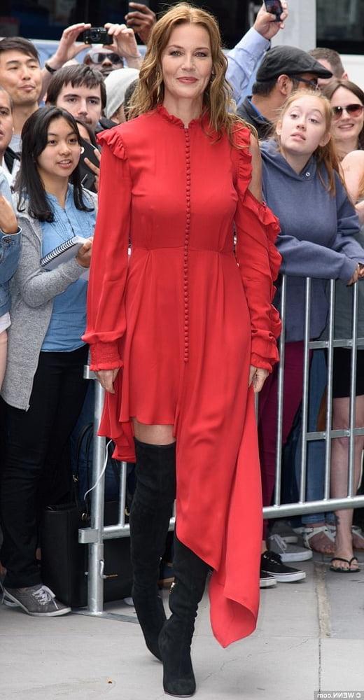 12P Female Celebrity Boots &amp; Leather - Connie Nielsen