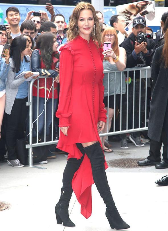 12P Female Celebrity Boots &amp; Leather - Connie Nielsen