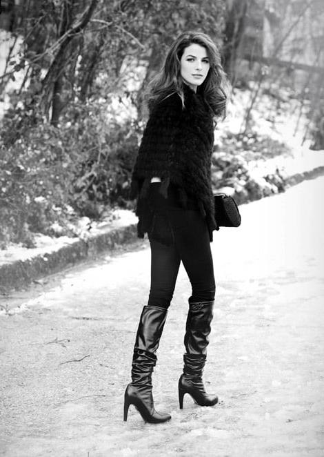 12P Female Celebrity Boots &amp; Leather - Connie Nielsen