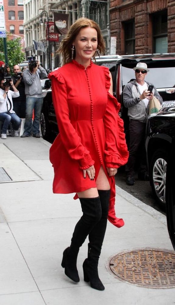 12P Female Celebrity Boots &amp; Leather - Connie Nielsen