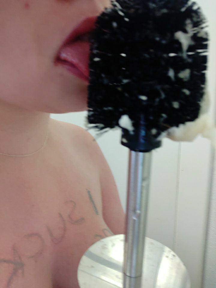 14P Fat-titted young slave humiliated again