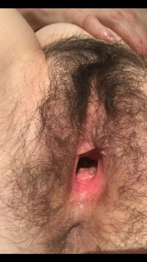 25P Sweet sexy hairy pussy wife
