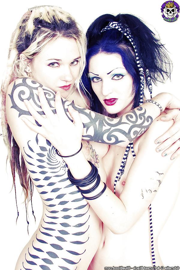 15P Tattoo Pin-up and Goth Babes