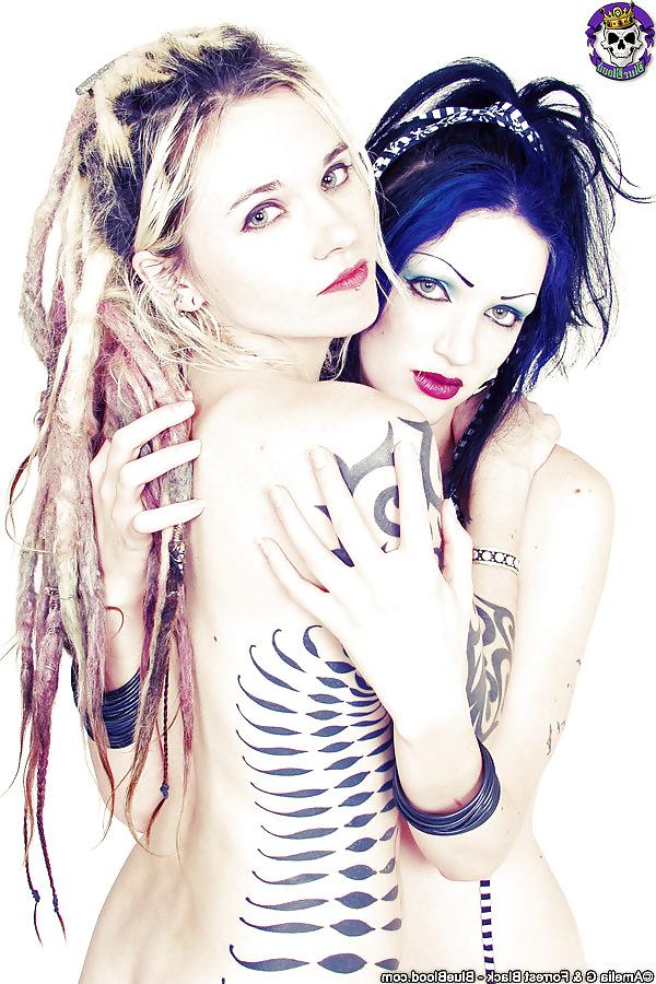 15P Tattoo Pin-up and Goth Babes