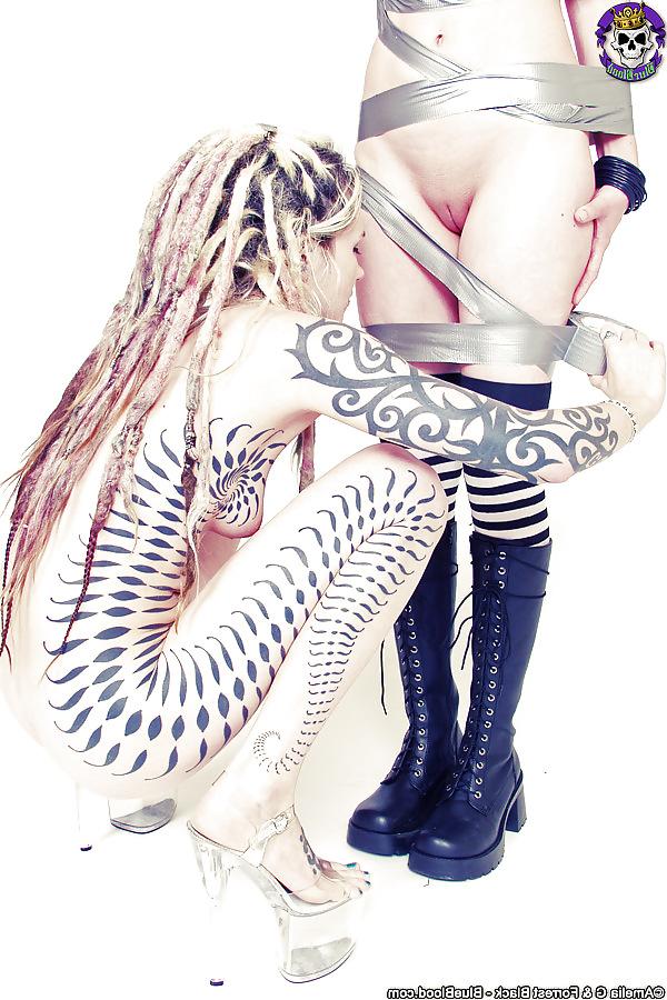 15P Tattoo Pin-up and Goth Babes