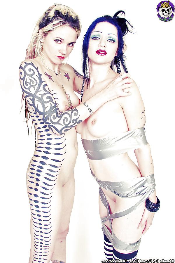 15P Tattoo Pin-up and Goth Babes
