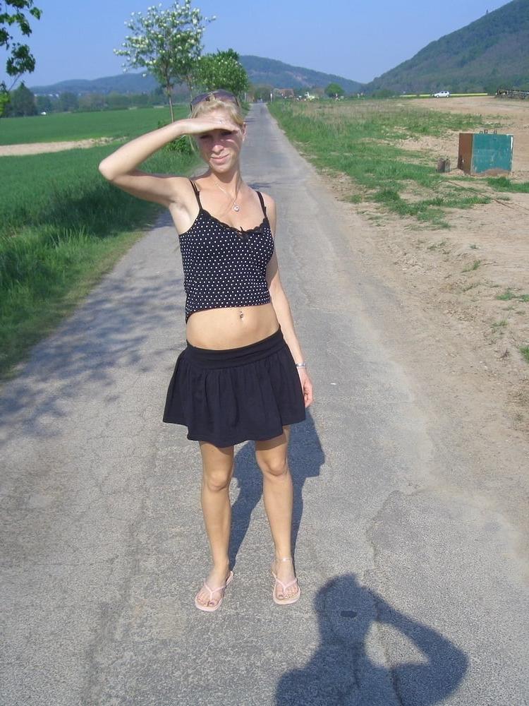 25P Sexy blonde wife exposed
