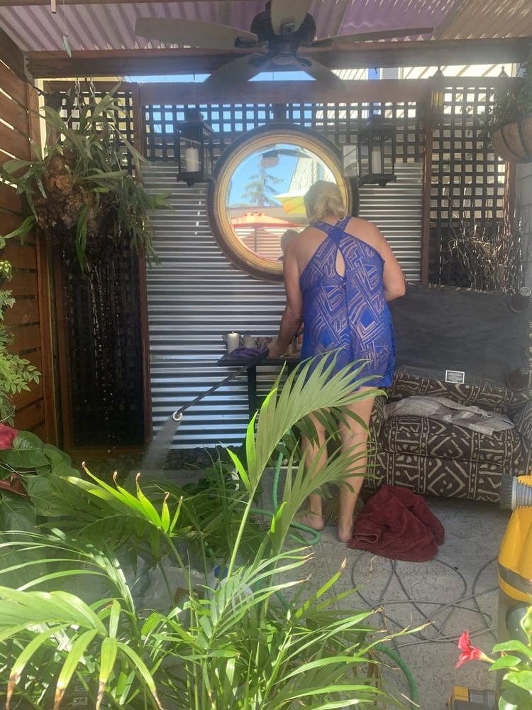 5P Jo in the garden