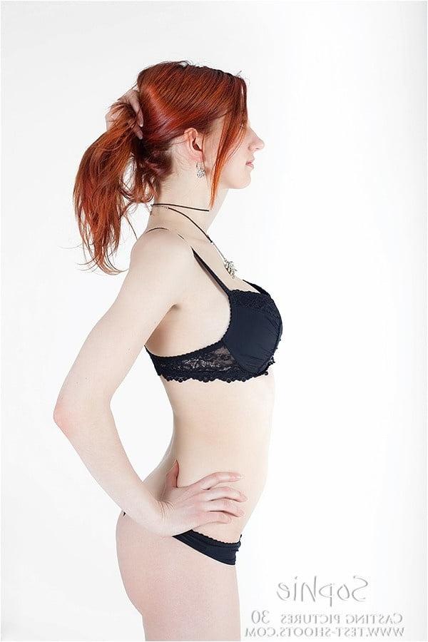 12P Sophie redhead bigtits babe naked casting