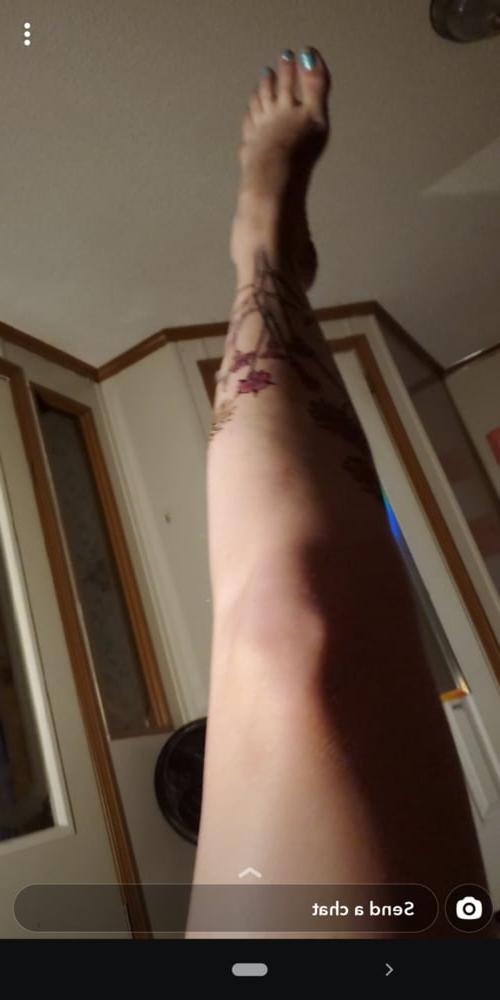 17P Long toes, high arch emo girl feet